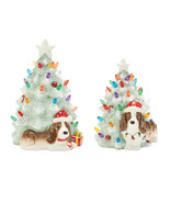 Ceramic Christmas Tree with Dog (Set of 2) - $1,164.33 MXN