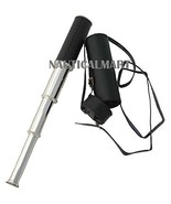 15&quot; Hand Held Silver Telescope w/ Leather Case By NauticalMart - £34.91 GBP