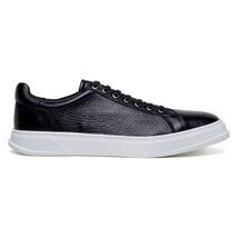 Matteo Black Belvedere Shoes Sneaker Deerskin Leather Black image 2