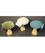 NWT! Target Bullseye Playground Fabric Plush &amp; Wood 3 Mushroom Figurals - €14,96 EUR
