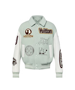 Louis Vuitton LV Blouson Aqua Wool &amp; Leather Varsity Jacket - €42,26 EUR+