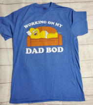 The Simpsons Homer Working on my Dad Bod Mens Shirt Size Medium Vintage Retro - £13.16 GBP