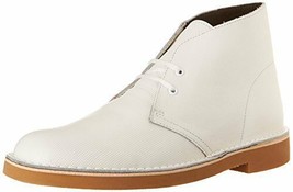 Clarks Men&#39;s Bushacre 2 Classic Desert Boot Size 7 - 9.5 Colors White Perforated - £83.04 GBP