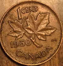 1950 Canada Small Cent Penny Coin - £0.92 GBP
