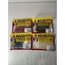 Strike King KVD Perfect Plastics with Coffee Scent and Salt Mixed Lot Of 4 - $367.60 MXN