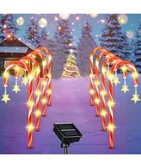 8PCS Solar Garden Cane Lights – Waterproof 8-Mode Christmas Decor - $23.99
