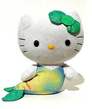 Hello Kitty Sanrio Mermaid TY Plush 6.5 Inch Rainbow Pastel Stuffed Anim... - £6.17 GBP