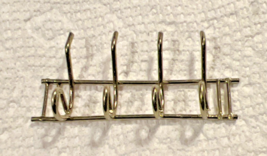 Vintage Miniature Dollhouse Doll House Metal Wall Coat Hook Rack - $153.50 MXN