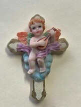 Vintage Resin Angel Lute Musicians Refrigerator Magnet/Ornament - €3,93 EUR