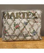 Martex Full Fitted Sheet NOS Vintage Sealed Mod Floral Roses Trellises - $451.56 MXN