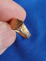 RARE FIND! Antique Victorian Girls 14k Gold Baby’s Ring Heart Floral Sz ... - $6,989.86 MXN
