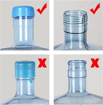 4 Pack 55mm Non-Spill Bottle Caps, Anti Splash Lids, Leak Free Water Jug... - £7.76 GBP