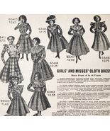1900 Girls Cloth Dresses Advertisement Victorian Sears Roebuck 5.25 x 7&quot; - €17,17 EUR