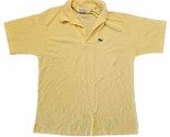 Izod Lacoste Shirt Men&#39;s XL Yellow Golf Polo Short Sleeve Logo Casual Vtg - $29.65