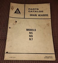 Allis-Chalmers N5 N6 N7 Grain Headers Parts Catalog - £26.05 GBP