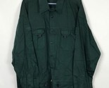 Dick &amp; Bic Men Green Button Long Sleeve Hunting Outdoor Shirt Pockets Or... - $29.69