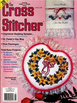 The Cross Stitcher 28 Cross Stitch Chart Wedding Flamingos Vol 9 #6 Feb ... - £4.40 GBP