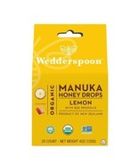 Wedderspoon Organic Manuka Honey Drops, Lemon &amp; Bee Propolis, 20 Count (... - $16.97 CAD