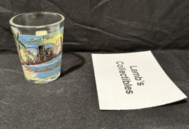 Greetings from Florida the sunshine state 2&quot; Shot Glass nightcap souveni... - £12.50 GBP