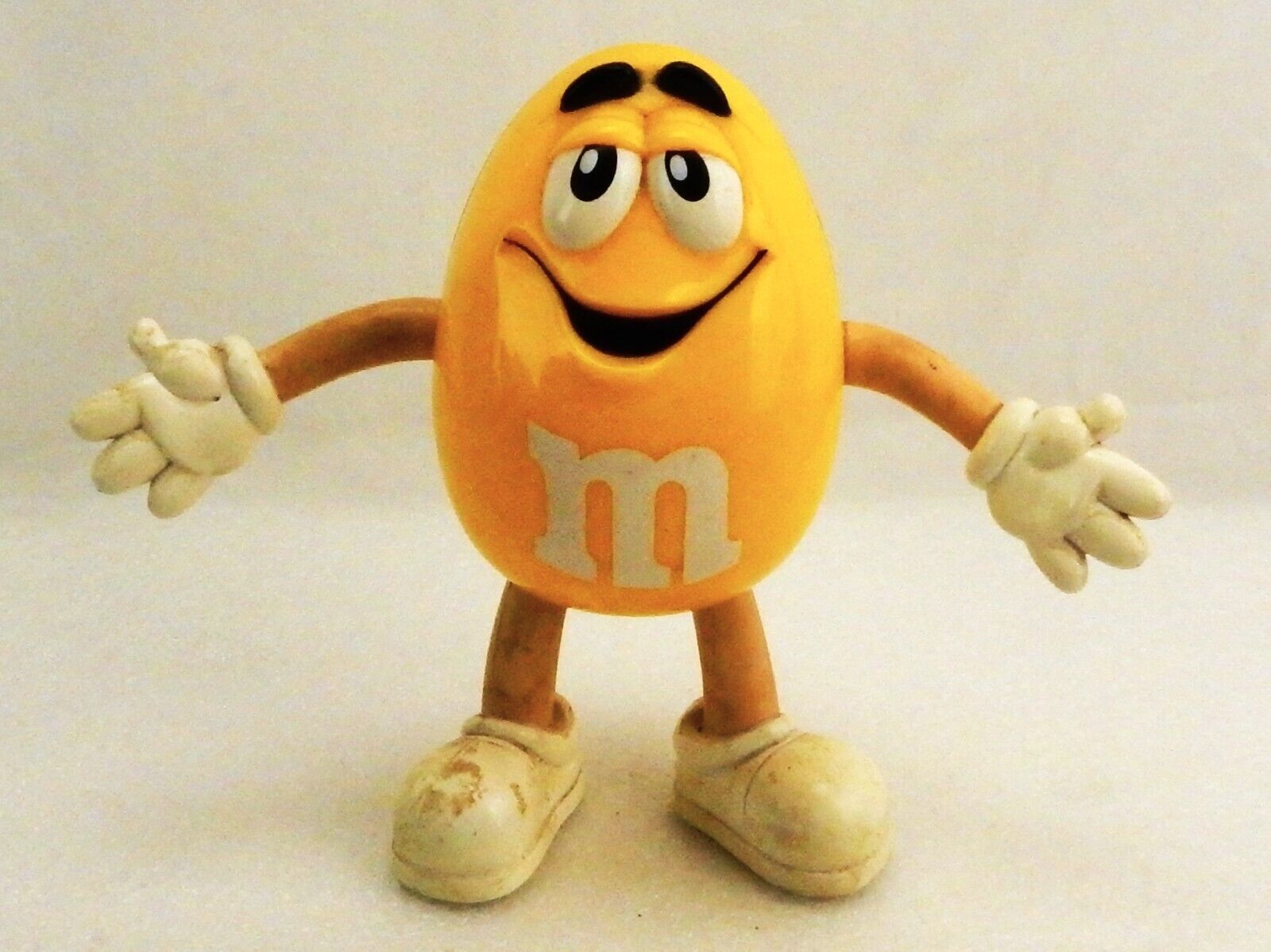Yellow Peanut M&amp;M Character Figurine, 6&quot;, Flexible/Poseable Arms &amp; Legs - $14.65