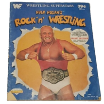 VINTAGE 1986 WWF Hulk Hogan Rock n Wrestling Sticker Book - £15.81 GBP