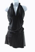 Unbranded Women Sleeveless Halter Tankini Size XL Black - £7.39 GBP