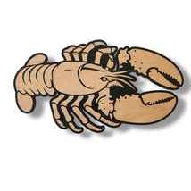 Sign - CUSTOM - Lobster (RAW WOOD, 31x17 Inches) - $19.59+