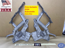 REBUILT 1971 - 1974 Cadillac HOOD HINGES WITH NEW RIVETS - LEFT &amp; RIGHT - $890.99