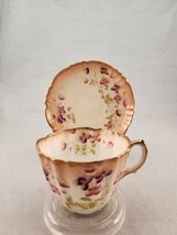 Royal Albert Crown China Cup and Saucer #2651 Bone China Gold Trim England - £32.69 GBP