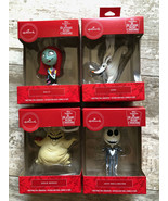 Set of 4 Hallmark Disney Nightmare Before Christmas Christmas Tree Ornam... - £24.97 GBP