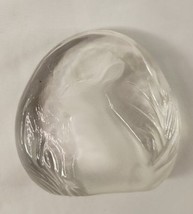 Zajecar 24% Lead Crystal Clear Easter Bunny Yugoslavia Paperweight 3.5&quot; - £4.32 GBP