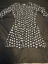 Mini Chica Black Cat Print Dress Women’s Medium – Whimsical Fit &amp; Flare ... - $21.19