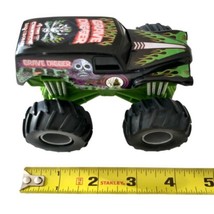 Grave Digger Bad To The Bone Monster Truck Mattel 2010 Hot Wheels Push N Go  - £11.06 GBP