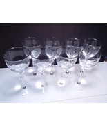 8 Lenox RHYTHM PLATINUM RIM Water / Wine Goblets ~~ 8.5&quot; tall - $191.80 CAD