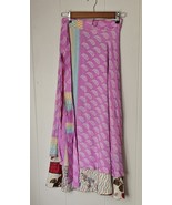 Indian Sari Wrap Skirt Handmade S432 - $24.69 CAD