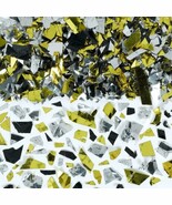 Gold Silver and Black Foil Glitter Confetti Party Supplies Decoration New - $7.19 CAD