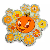 Disney Orange Bird Epcot Flower &amp; Garden Limited Release Floral Design Pin - £15.79 GBP