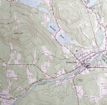 Map Kezar Falls Maine New Hampshire USGS 1964 Topographic 1:24000 27x22&quot; TOPO16 - £41.41 GBP