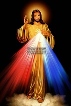 JESUS CHRIST DIVINE MERCY CHRISTIAN ART 4X6 PHOTO POSTCARD - £6.76 GBP