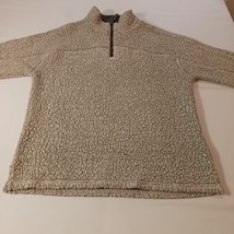 True Grit Men's Beige/Tan 1/4 Zip Pullover Sweater Jacket Size Medium Chest 43" image 7