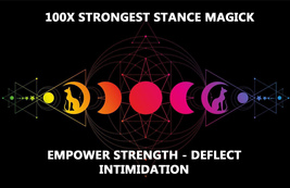 100X Coven Strongest Stance Raise Courage Deflect Intimidation Magick Witch - £78.51 GBP
