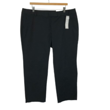 NWT Charter Club Womens Petite Size 18W 18WP Black Tummy Slimming Chino Pants - $19.59