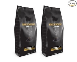 Brickhouse Ground Coffee, Medium Roast, 2 bags, 12 oz each (Peanut Butter Banana - £14.38 GBP