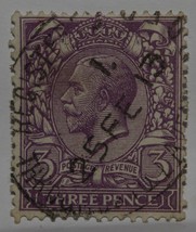 Vintage Stamps British Great Britain England Uk 3 P Pence George V Stamp X1 B4 - £1.39 GBP