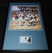 George Blanda Signed Framed 12x18 Photo Display Oilers Kentucky - £70.05 GBP