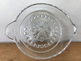 Vintage Antique Italian Clear Glass Citrus Juicer Reamer W/ Pour Spout I... - $29.69