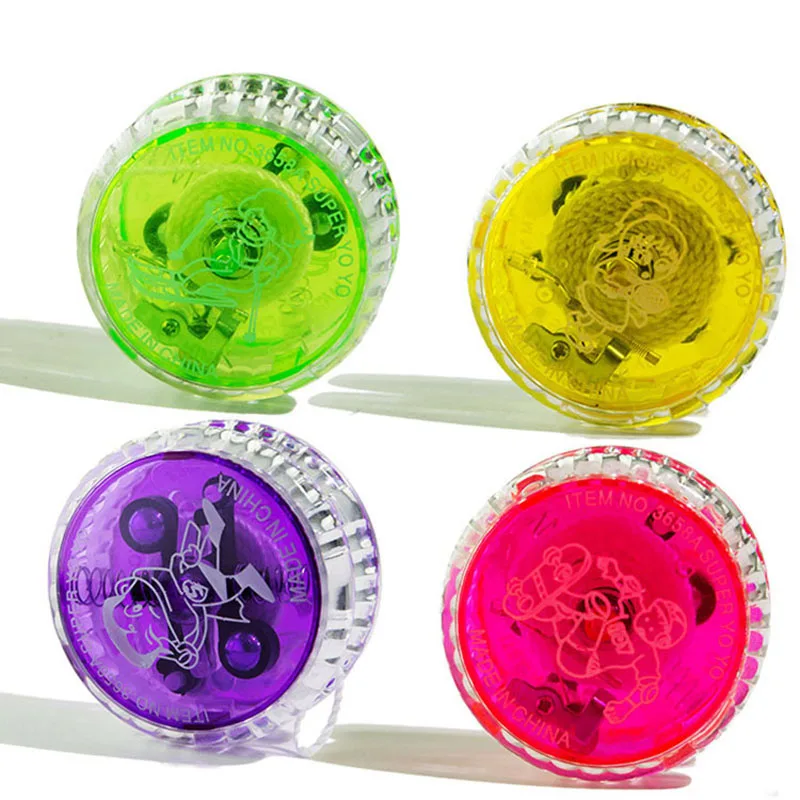 3Pcs Classic Mini LED Flashing Clutch Mechanism Yoyo Ball Toys Creative Fashion - £10.89 GBP