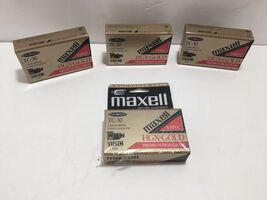 (4) Maxell TC-30 VHS-C Premium High Grade HGX-Gold Camcorder Videocasset... - $21.33