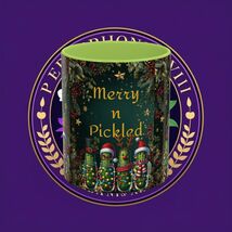 11oz 'Merry n Pickled' Design for Holiday Cheer - Festive Accent Coffee Mug - $12.00