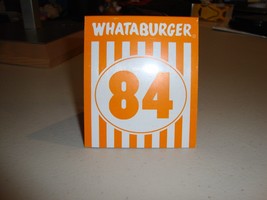 Whataburger Restaurant Tent Table Number #84 - £15.56 GBP
